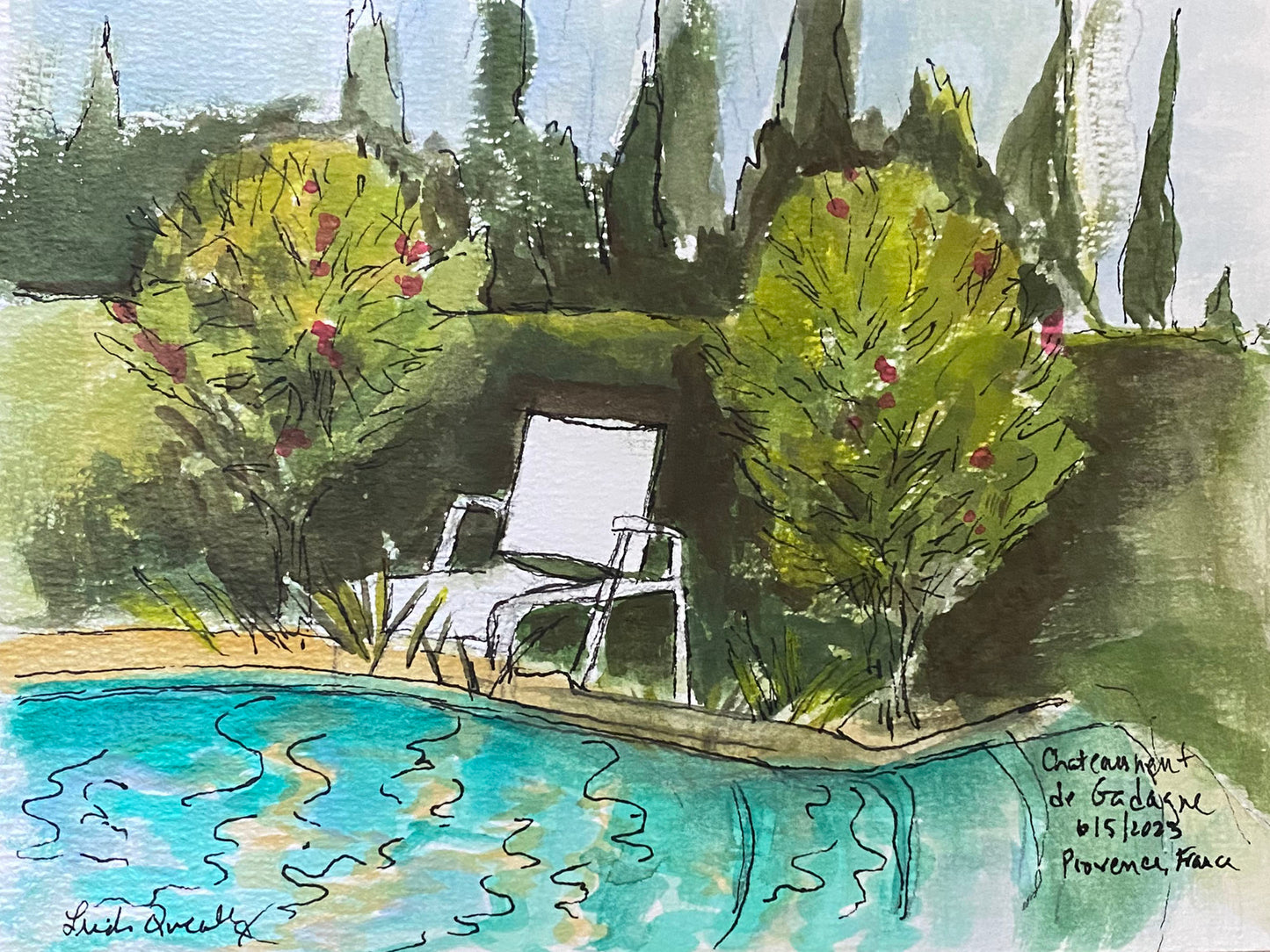 "Chateauneuf-de-Gadagne Swimming Pool #2”, Provence, France