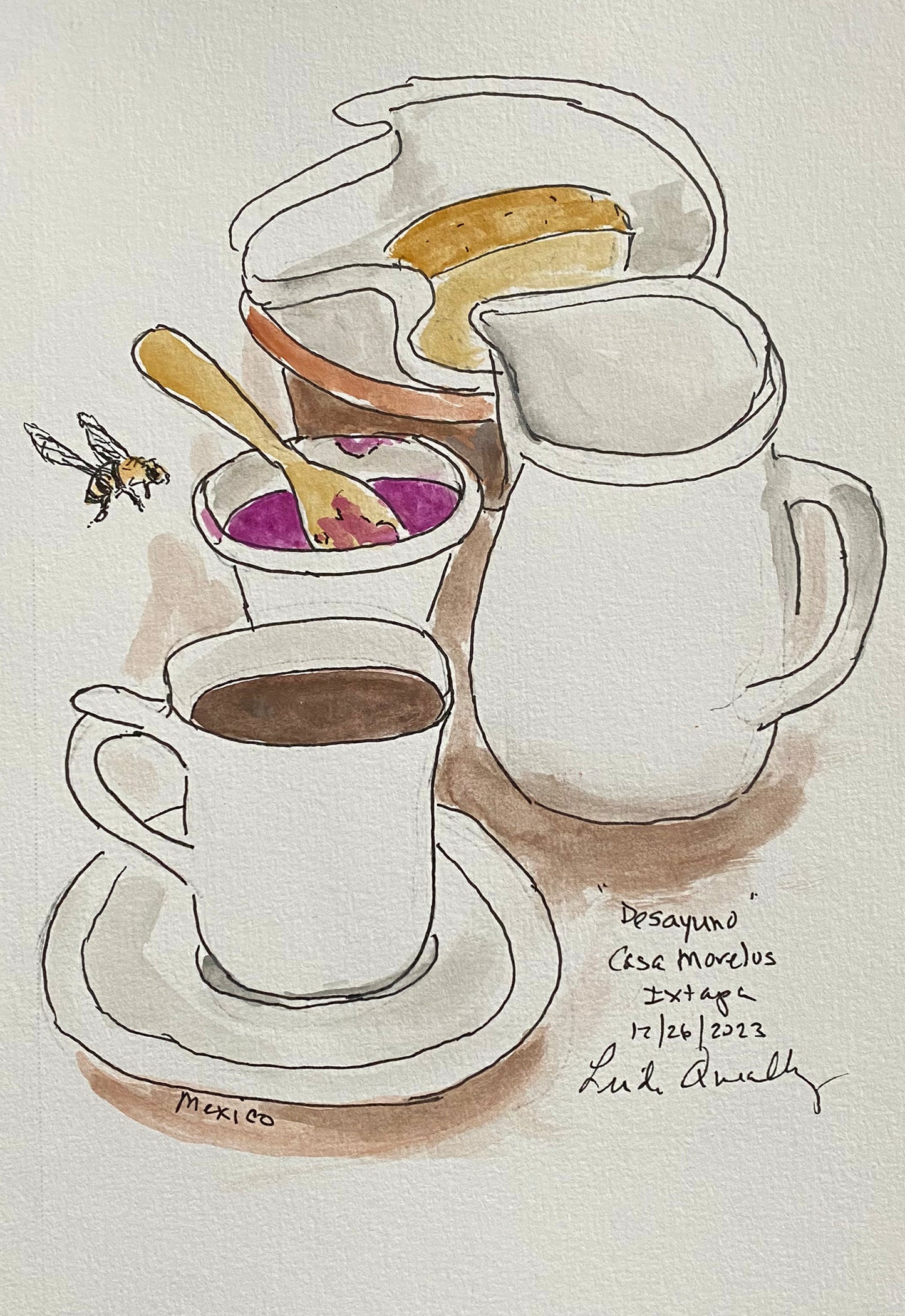 "Desayuno", Ixtapa, Mexico