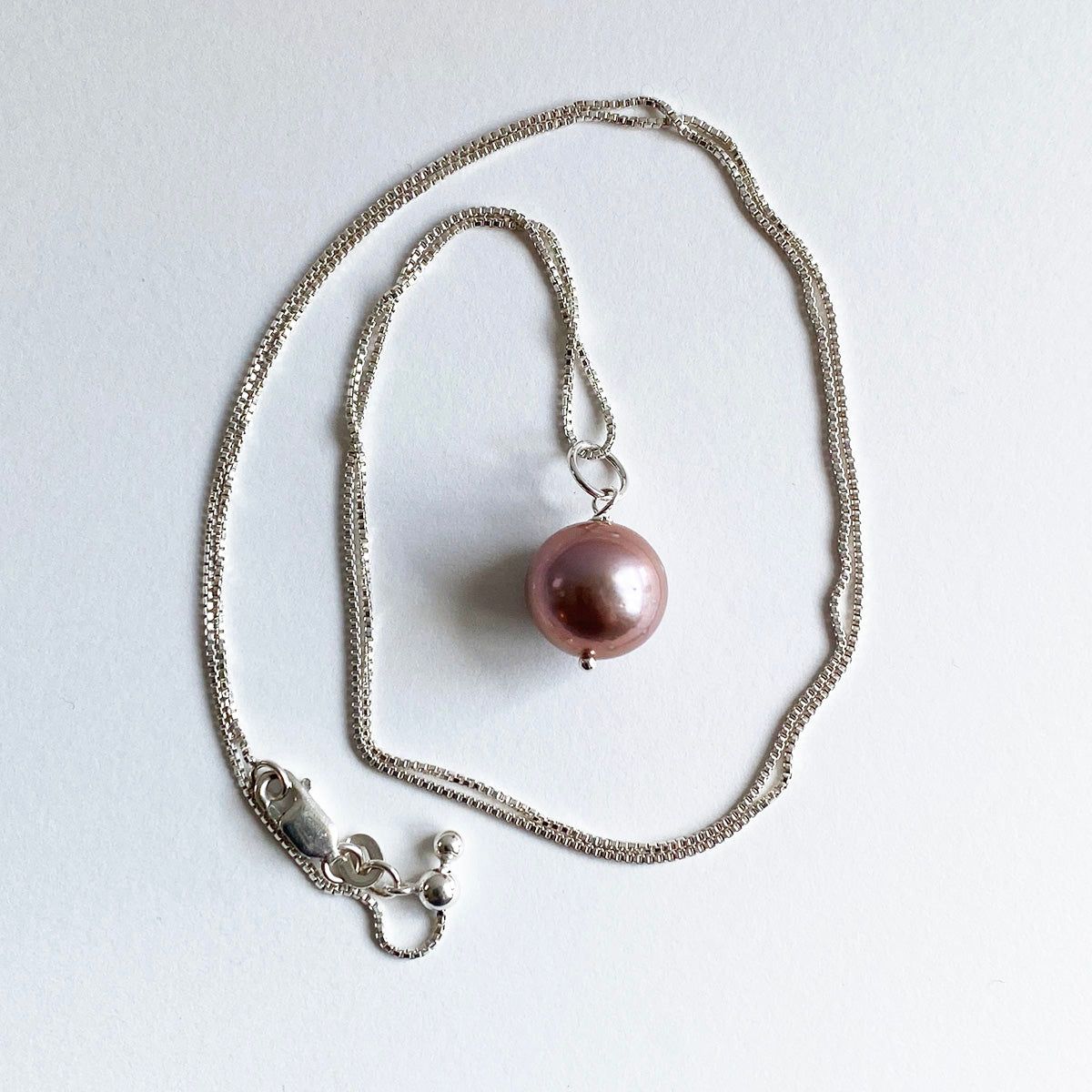 12mm Freshwater Lavender Edison Pearl Pendant by Linda Queally