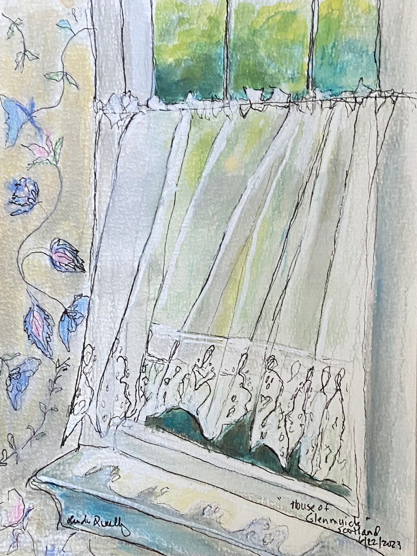 "House of Glenmuick", Scotland Sketch 🔴