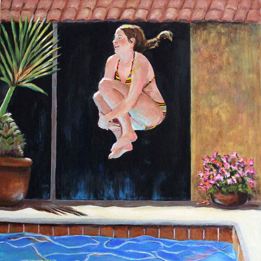"Jump" | 24"x18" | Acrylic on Gessobord