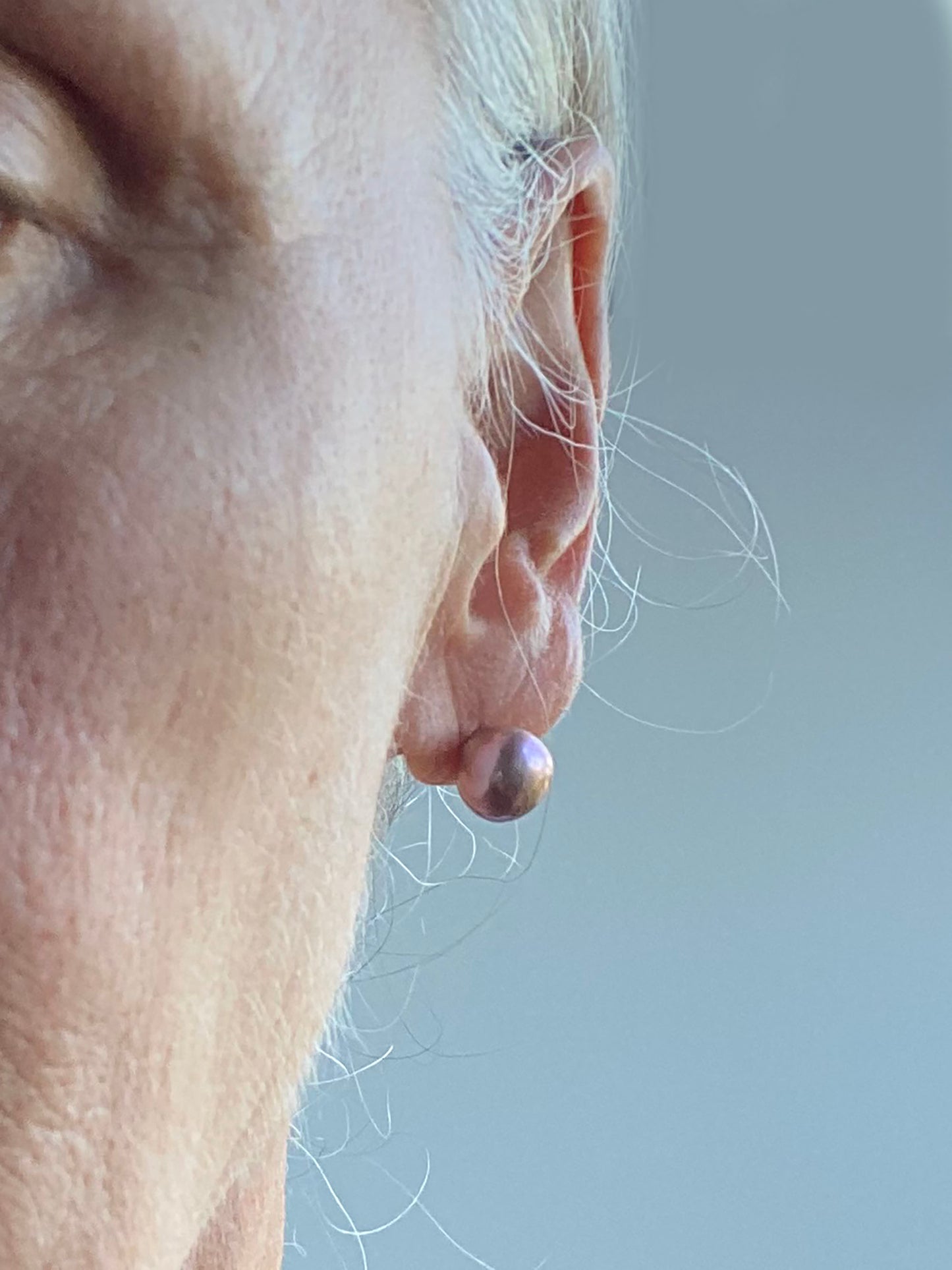 9mm Freshwater Lavender Rose Edison Pearls on 14k GF Posts by Linda Queally