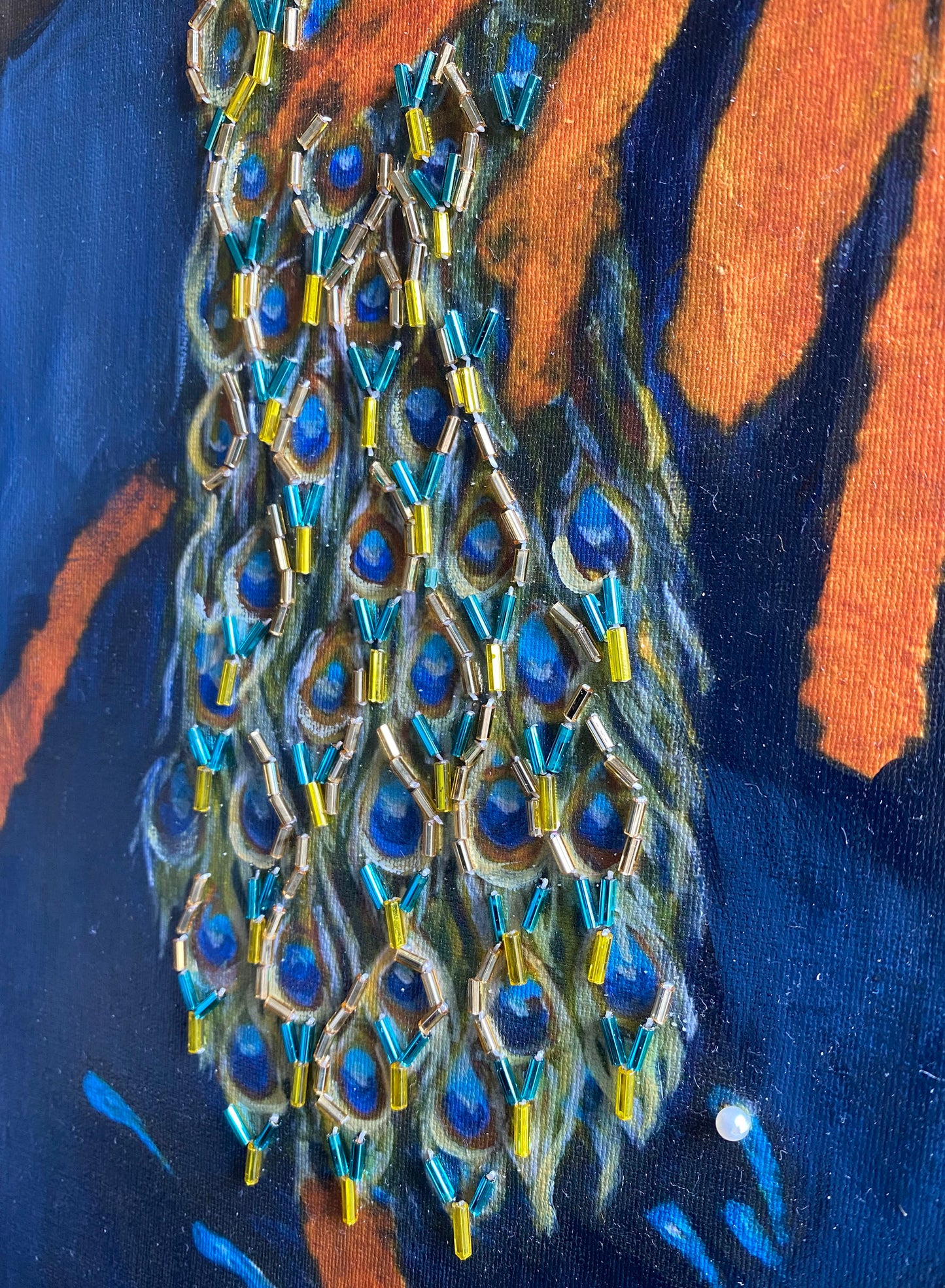 "Oshun" Embellished Giclee Print by Linda Queally