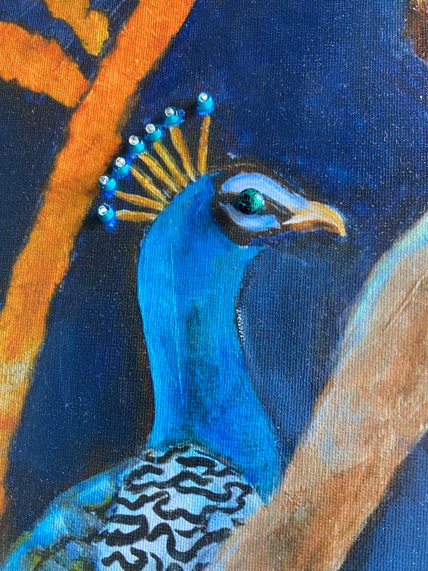 "Oshun" Embellished Giclee Print by Linda Queally