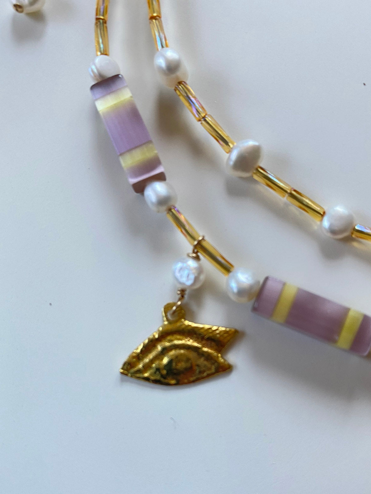 See, Hear, Speak Milagro Necklace by Linda Queally