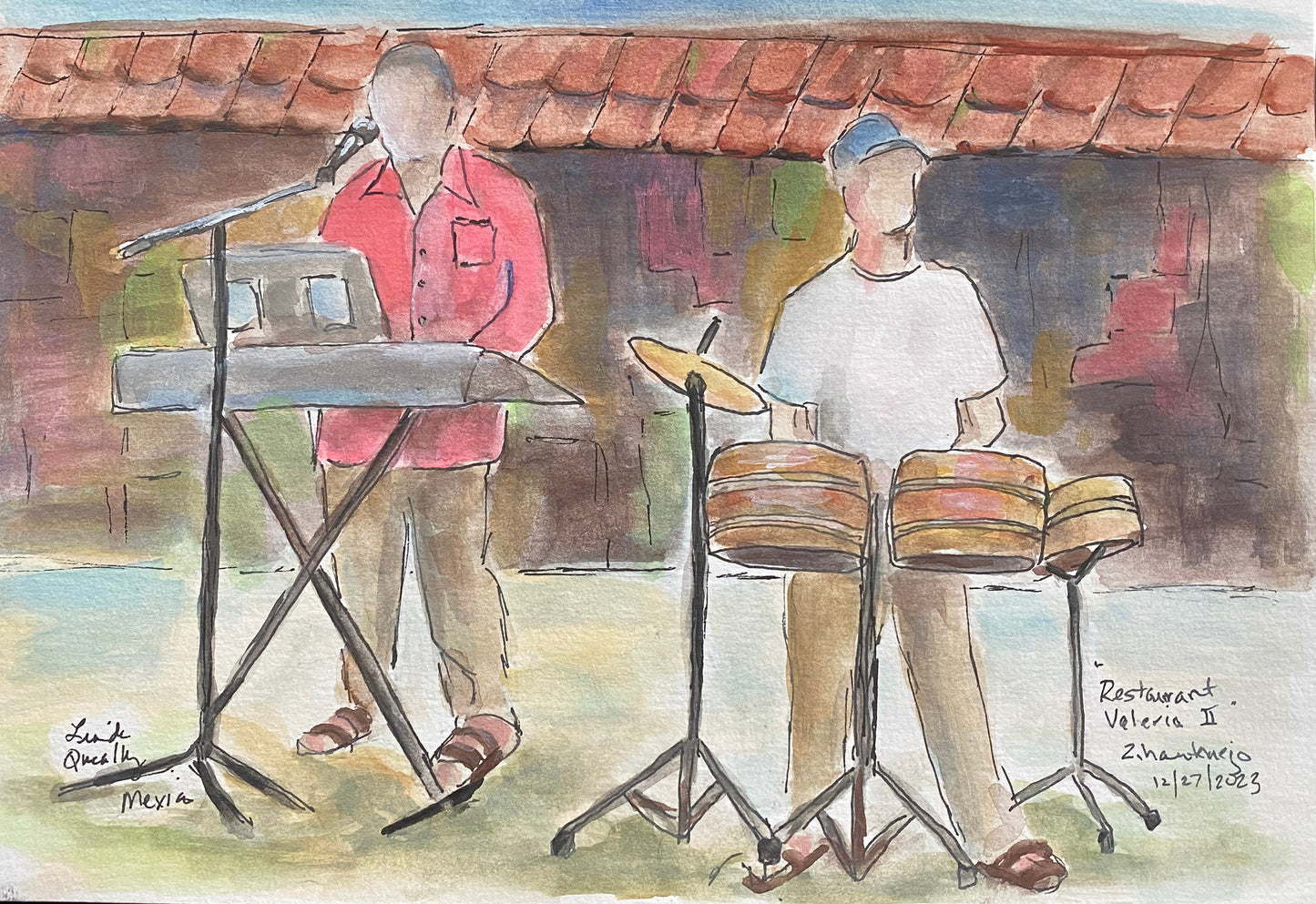 "Two Musicians", Zihuatanejo, Mexico