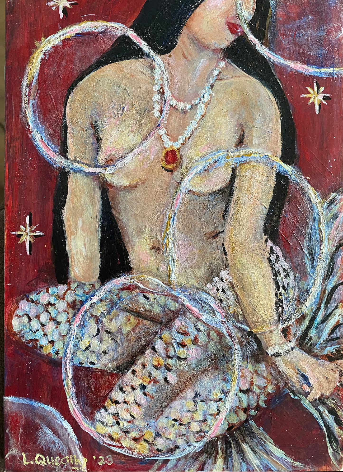 "Unclear" | 7"x5" | Mixed Media on Claybord Panel | 7"x5" |