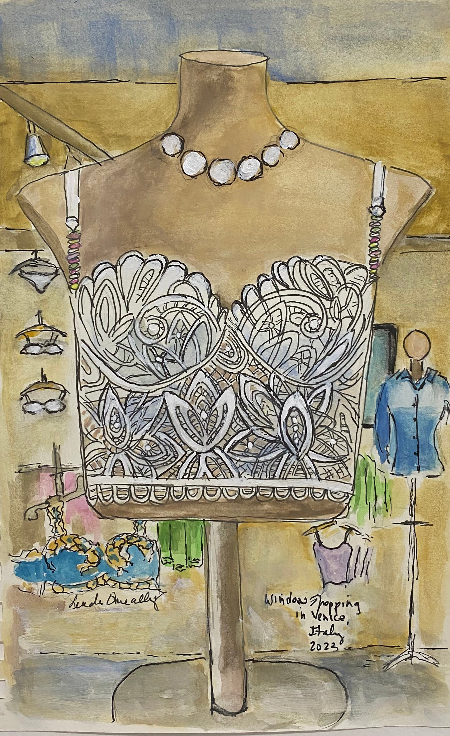 "Lace Bustier" Venice, Italy 🔴