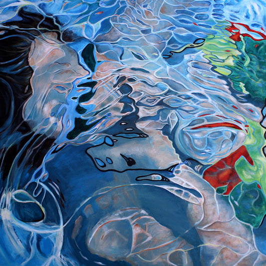 "Beneath the Surface" | 48" x 48" | Acrylic on Canvas