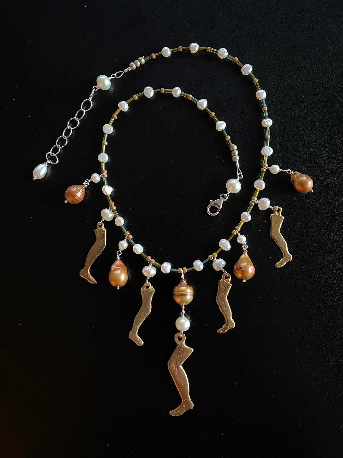 "I'm Stepping Fearlessly Into the Unknown" Necklace by Linda Queally