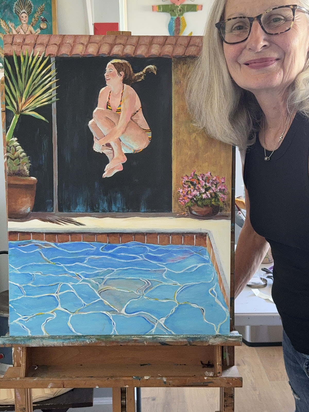 "Jump" | 24"x18" | Acrylic on Gessobord