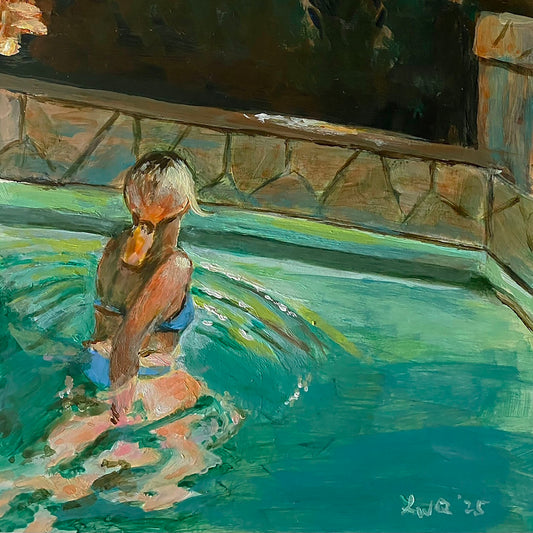 "Longing", Acrylic on Claybord Panel | 7"x5" |