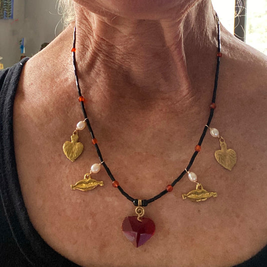 "I Speak With Love and Kindness" Milagro Necklace by Linda Queally
